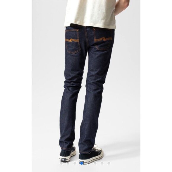 Nudie Jeans Men's LEAN DEAN Dry 16 Dips Dark Wash - Picture 1 of 13